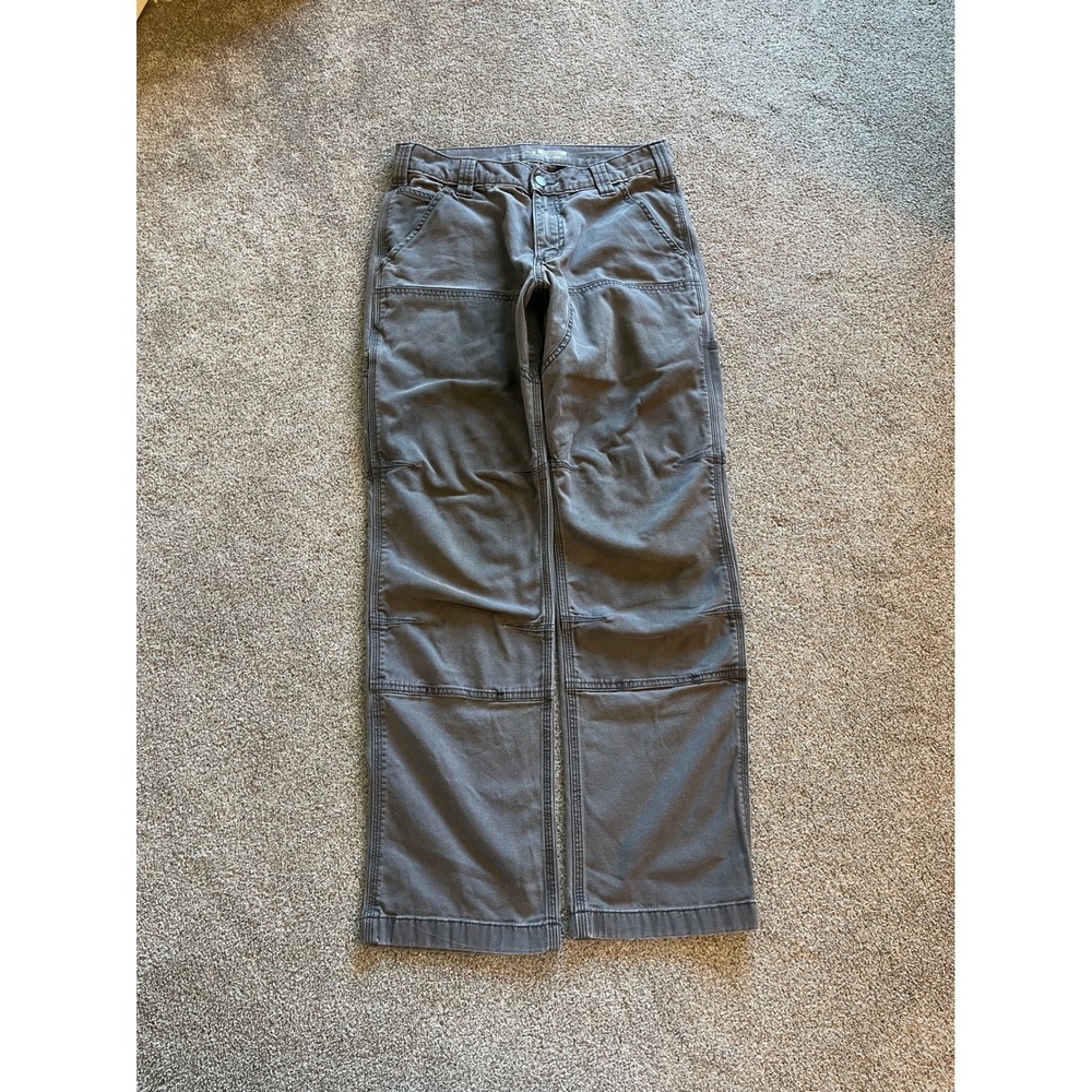 Mens Carhartt Relaxed Fit Double Knee Work Pants 30x32 Gray Excellent Utility